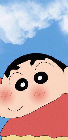 [2436x1125]插图 蜡笔小新 新之助 可爱 苹果手机动漫壁纸图片