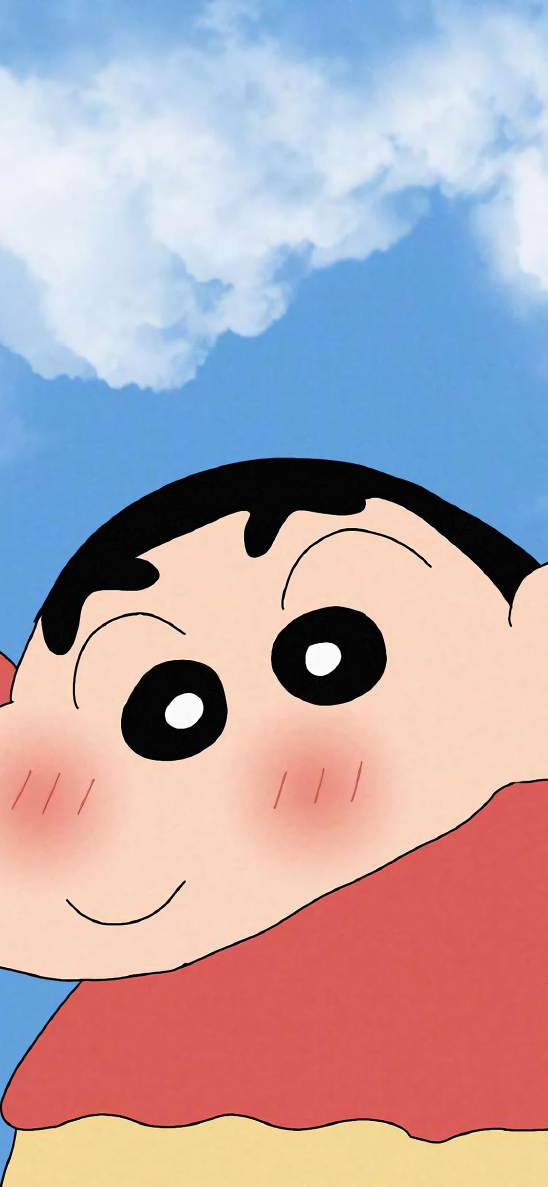 [2436×1125]插图 蜡笔小新 新之助 可爱 苹果手机动漫壁纸图片