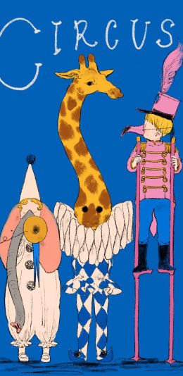 [2436x1125]插图 长颈鹿 马戏团 CIRCUS 苹果手机动漫壁纸图片