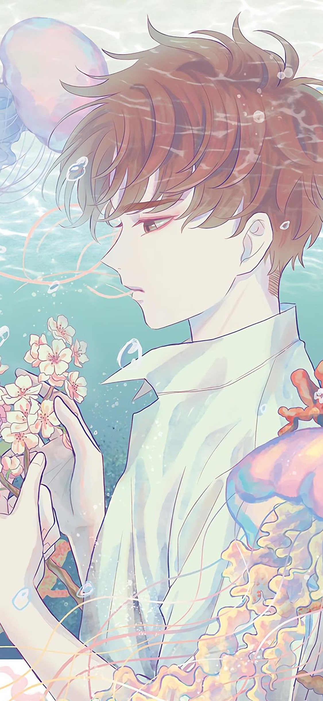 [2436×1125]插画 百变小樱 小狼 苹果手机动漫壁纸图片