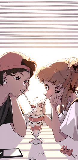 [2436x1125]插画 美少女战士 水兵月 苹果手机动漫壁纸图片