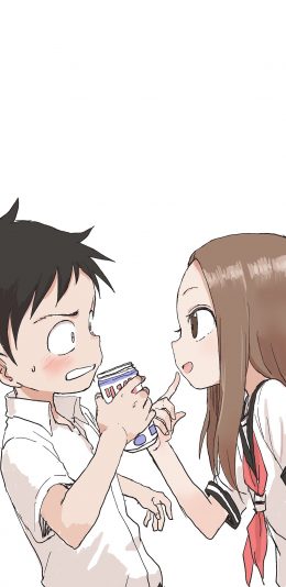 [2436x1125]擅长捉弄的高木同学 日本 漫画 二次元 西片 苹果手机动漫壁纸图片