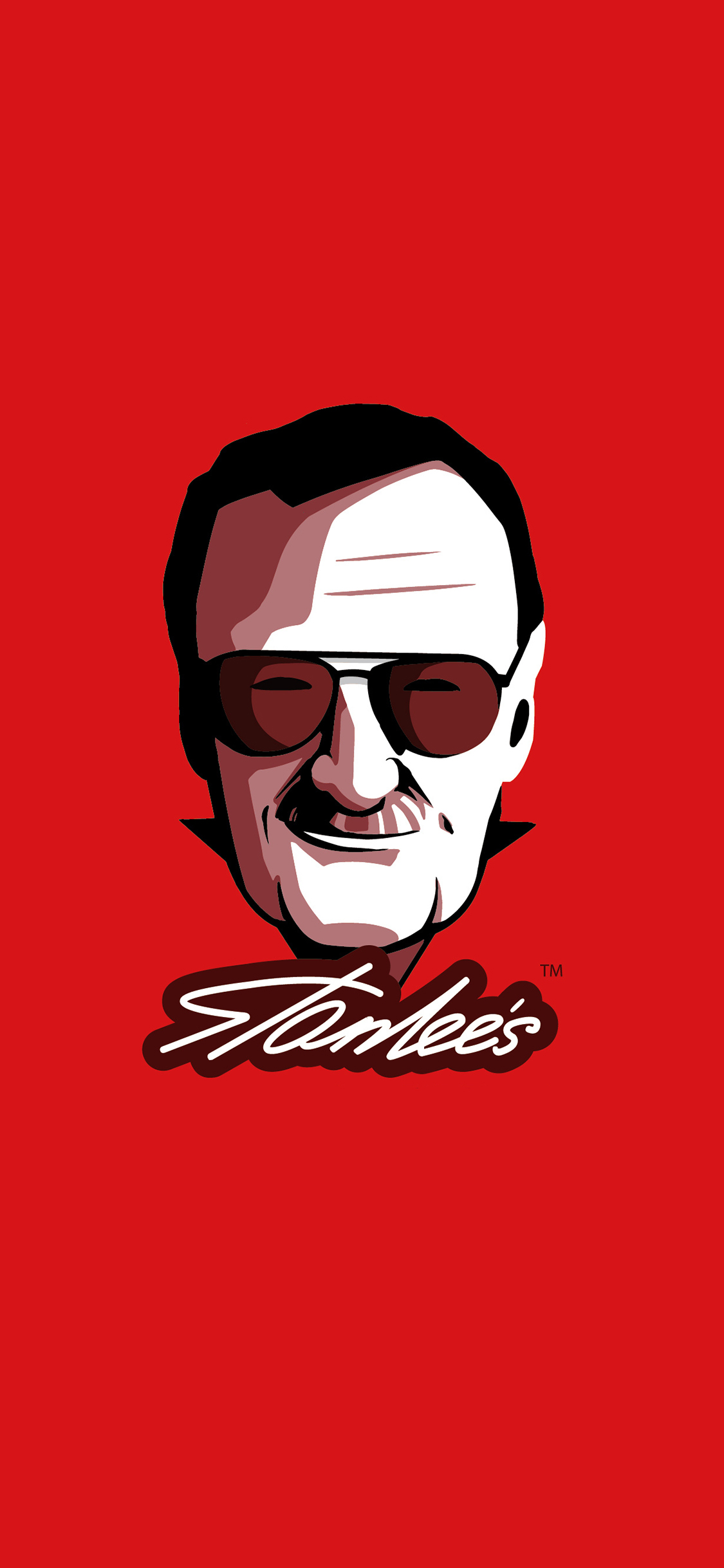 [2436×1125]斯坦·李 Stan Lee 超级英雄 红色 漫威 漫画 欧美 苹果手机动漫壁纸图片