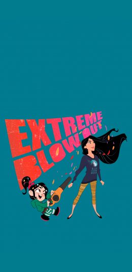 [2436x1125]无敌破坏王 云妮洛普 迪士尼 保佳康蒂 苹果手机动漫壁纸图片