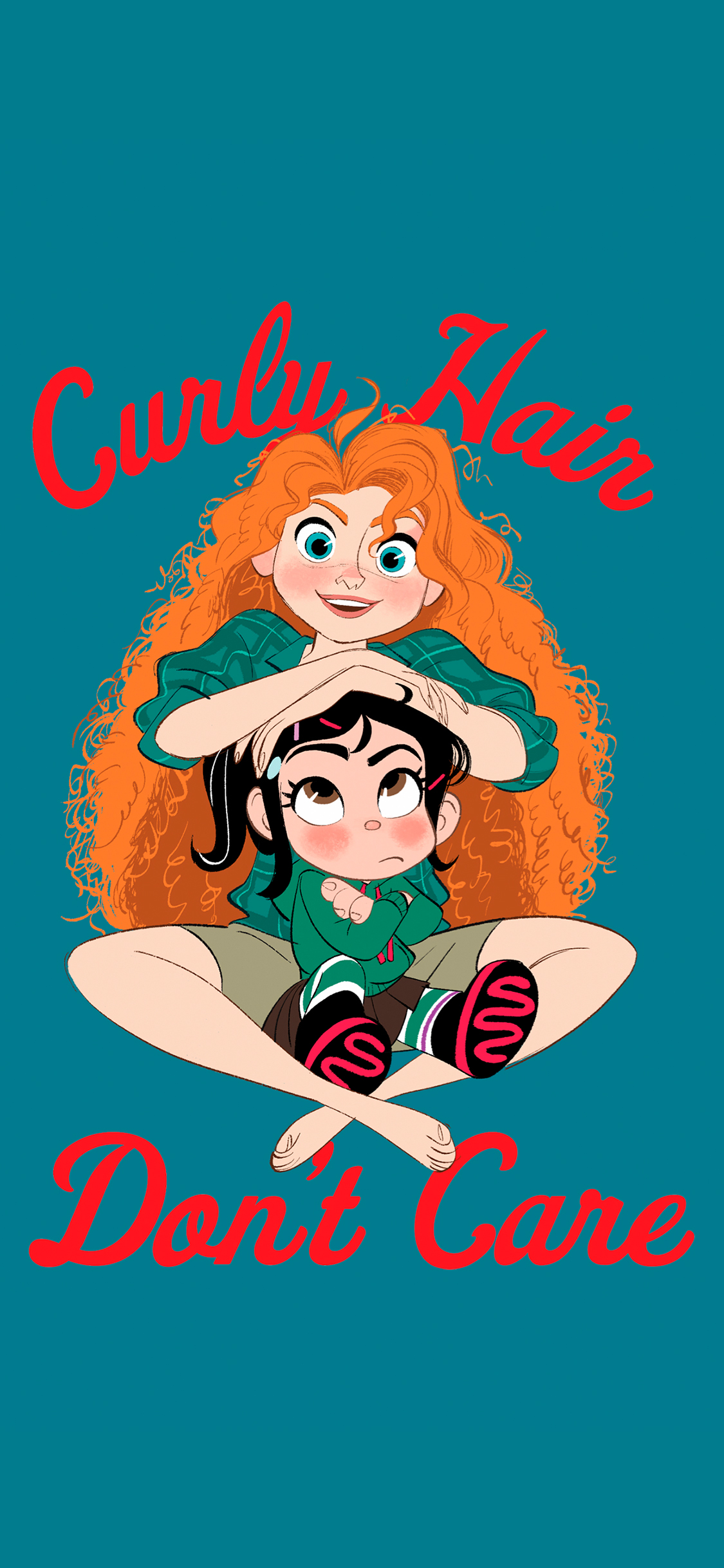 [2436×1125]无敌破坏王 云妮洛普 迪士尼 梅莉达 苹果手机动漫壁纸图片