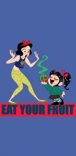 [2436x1125]无敌破坏王 云妮洛普 迪士尼 白雪公主 苹果手机动漫壁纸图片