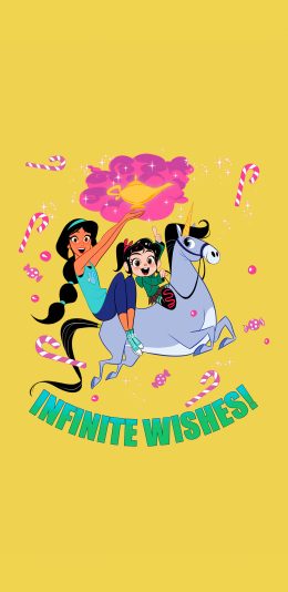 [2436x1125]无敌破坏王 云妮洛普 迪士尼 茉莉 苹果手机动漫壁纸图片