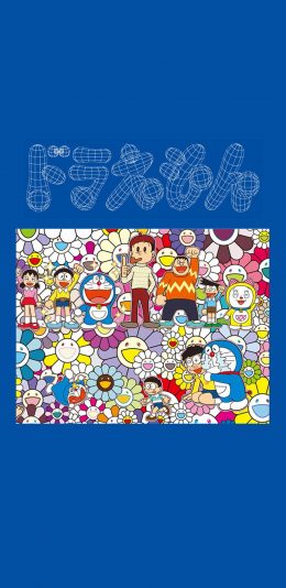 [2436x1125]日本 动漫 哆啦A梦 集结 苹果手机动漫壁纸图片