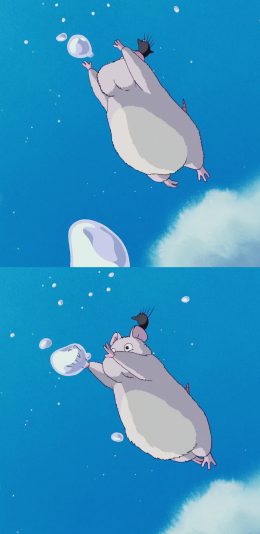 [2436x1125]日本 宫崎骏 动漫 龙猫 苹果手机动漫壁纸图片