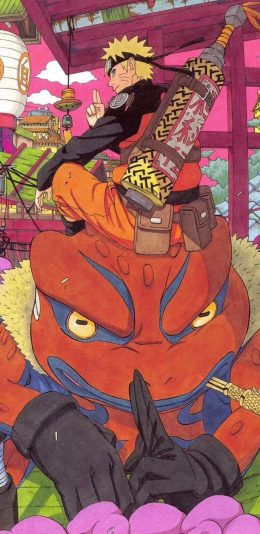 [2436x1125]日本 日漫 火影忍者 漩涡鸣人 苹果手机动漫壁纸图片