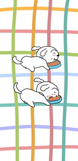 [2436x1125]日本 蜡笔小新 小狗 小白 苹果手机动漫壁纸图片