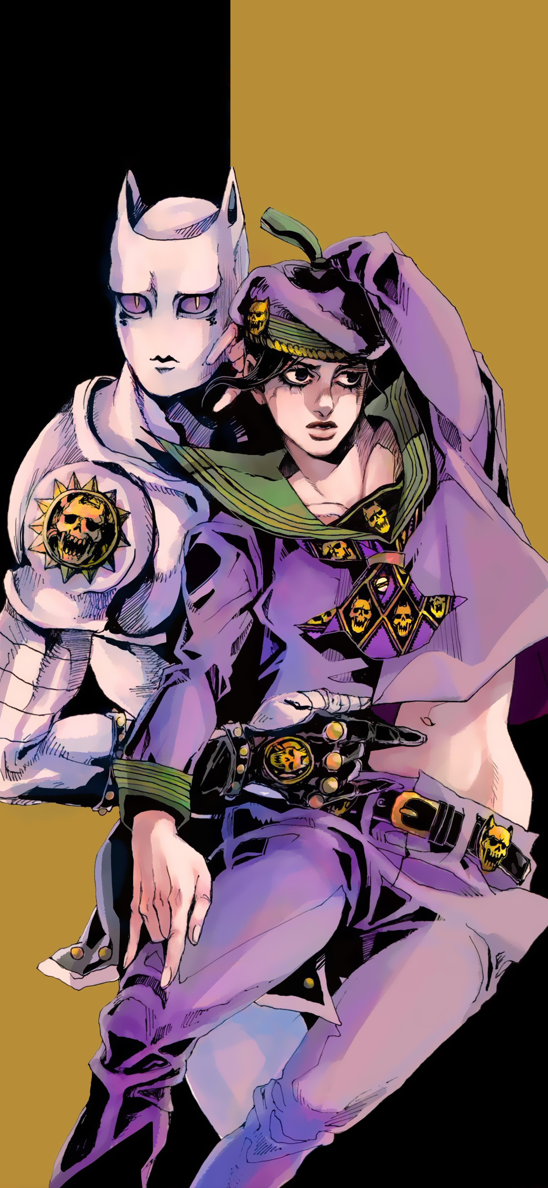 [2436×1125]日漫 jojo的奇妙冒险 二次元 苹果手机动漫壁纸图片