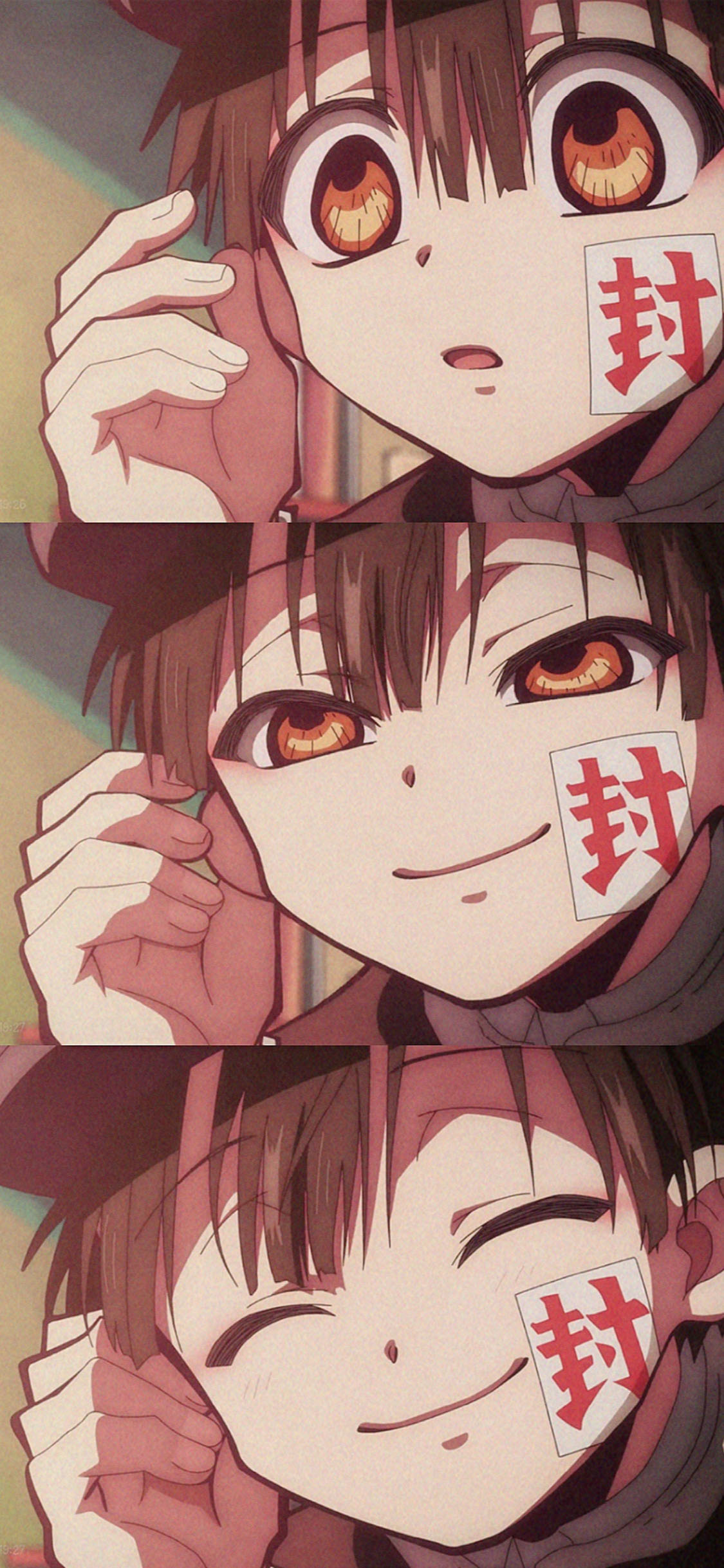 [2436×1125]日漫 二次元 地缚少年花子君 分屏 苹果手机动漫壁纸图片