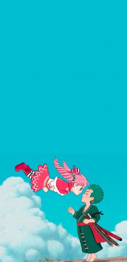 [2436x1125]日漫 二次元 海贼王 索隆 CP 苹果手机动漫壁纸图片