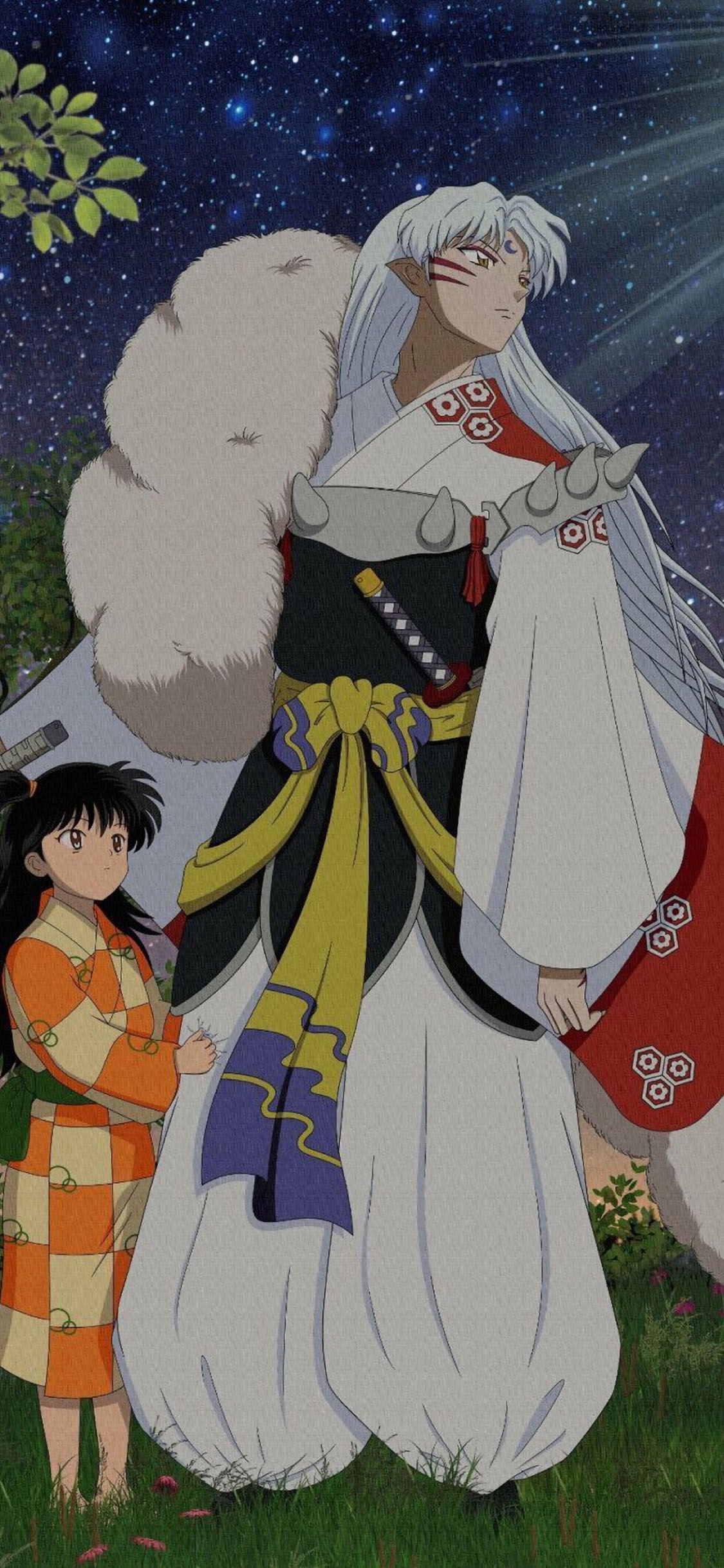 [2436×1125]日漫 二次元 犬夜叉 杀生丸 苹果手机动漫壁纸图片