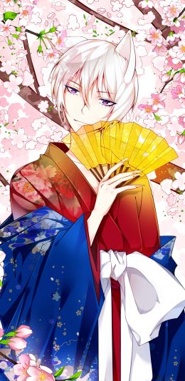 [2436x1125]日漫 元气少女缘结神 巴卫 苹果手机动漫壁纸图片