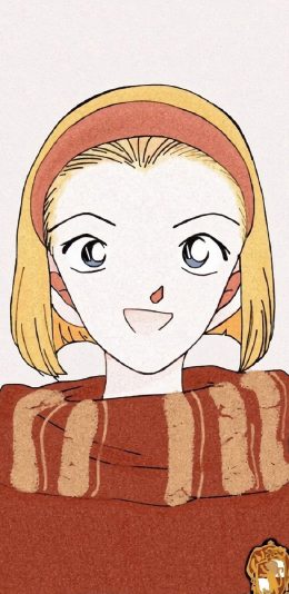 [2436x1125]日漫 名侦探柯南 园子 苹果手机动漫壁纸图片