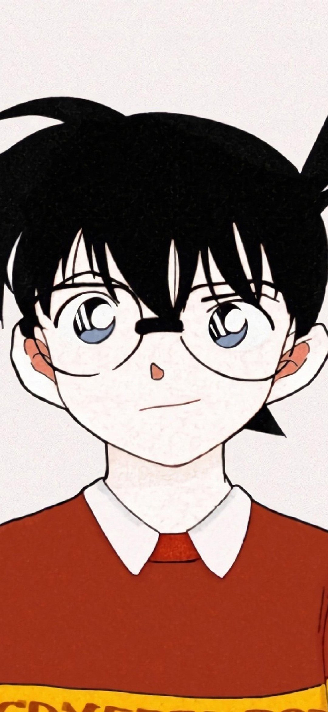 [2436×1125]日漫 名侦探柯南 工藤新一 苹果手机动漫壁纸图片