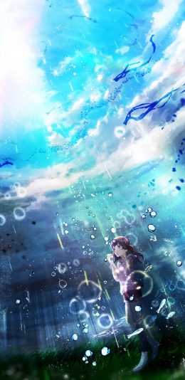 [2436x1125]日漫 天气之子 天野阳菜 二次元 苹果手机动漫壁纸图片