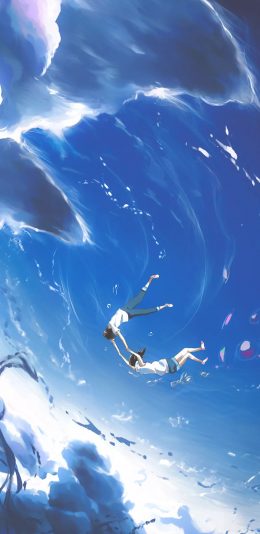 [2436x1125]日漫 天气之子 天野阳菜 森岛帆高 苹果手机动漫壁纸图片