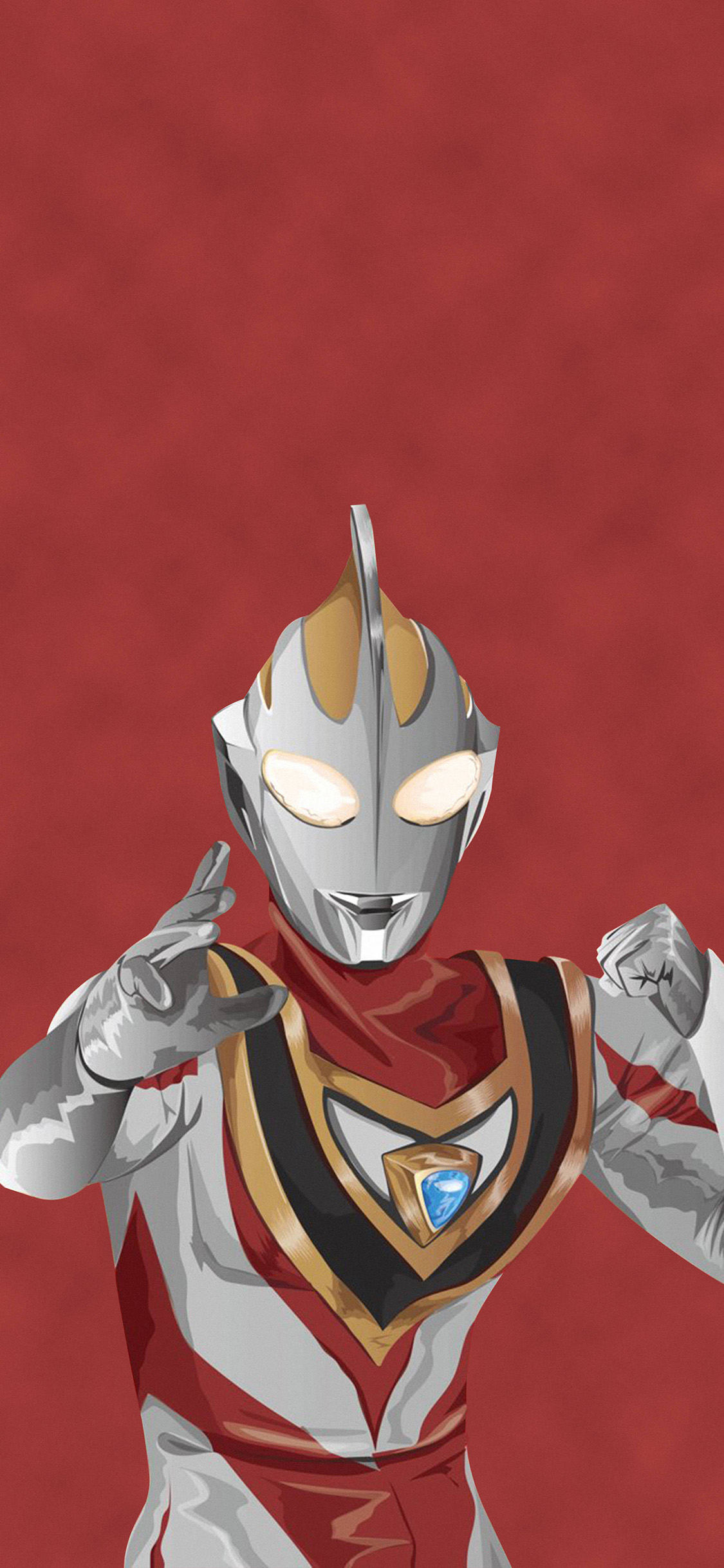 [2436×1125]日漫 奥特曼 迪迦 打怪兽 苹果手机动漫壁纸图片