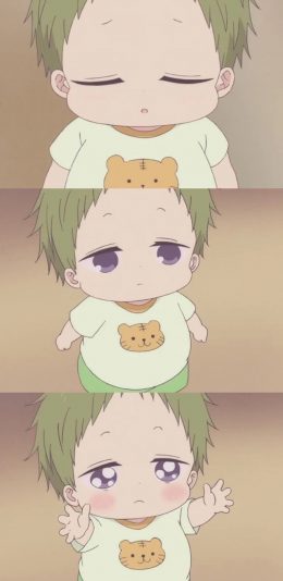 [2436x1125]日漫 学园奶爸 虎太郎 可爱 苹果手机动漫壁纸图片