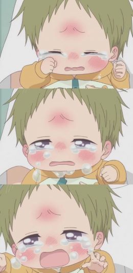 [2436x1125]日漫 学园奶爸 虎太郎 哭哭 苹果手机动漫壁纸图片