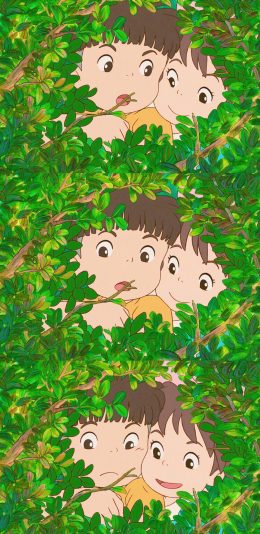 [2436x1125]日漫 宫崎骏 悬崖上的金鱼姬 苹果手机动漫壁纸图片