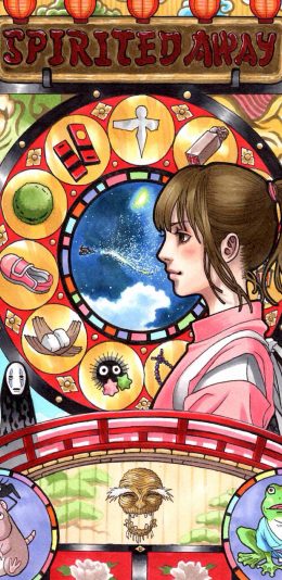 [2436x1125]日漫 宫崎骏作品 千与千寻 苹果手机动漫壁纸图片