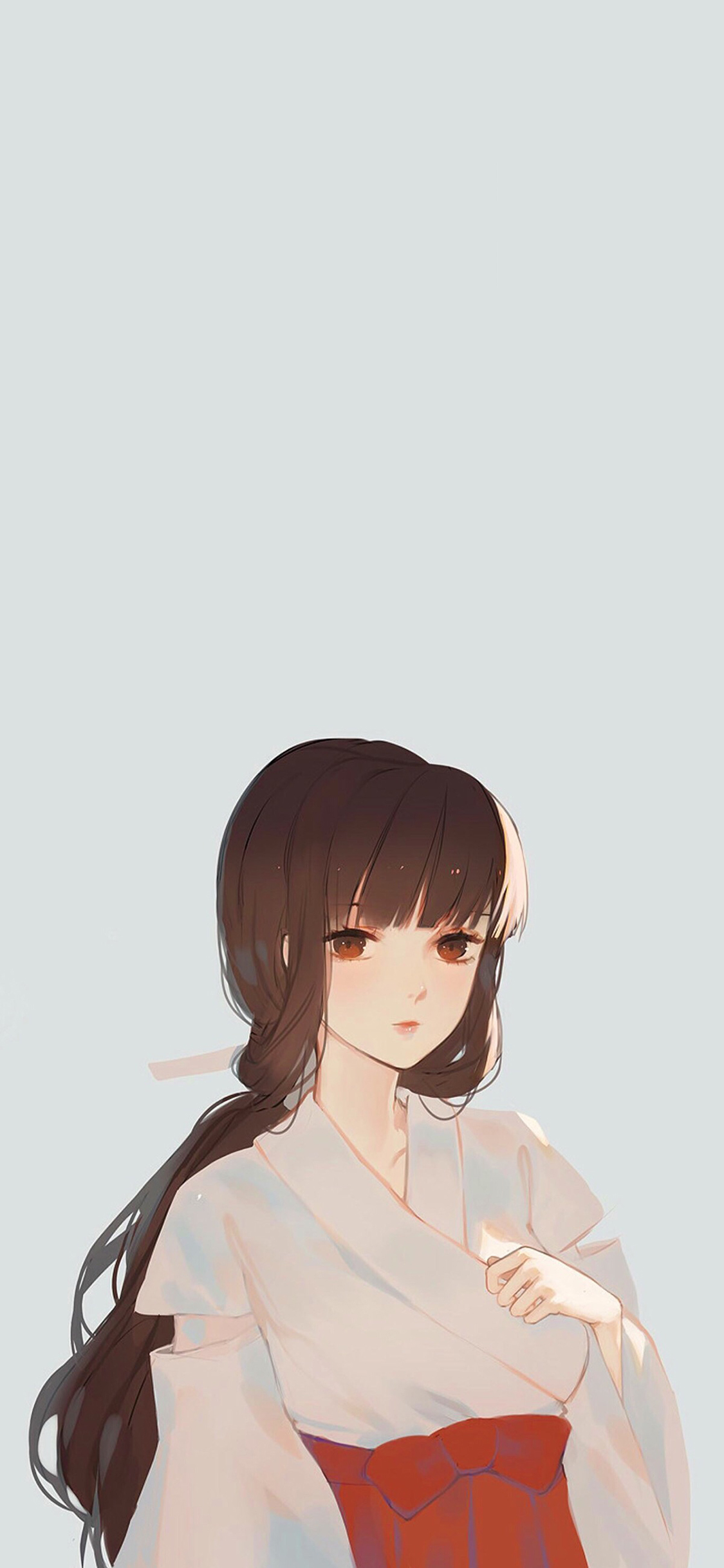 [2436×1125]日漫 少女 二次元 和风 苹果手机动漫壁纸图片