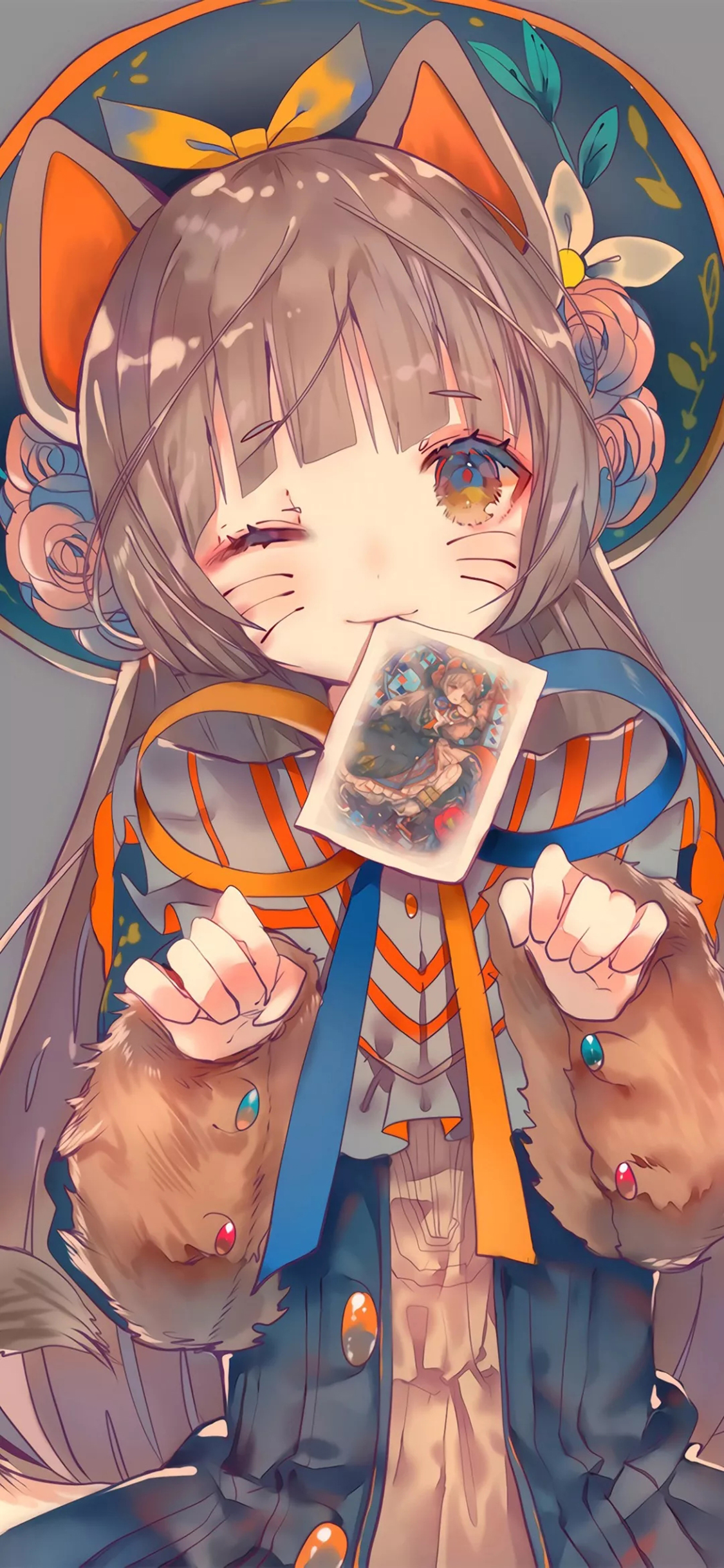 [2436×1125]日漫 少女 萝莉 二次元 苹果手机动漫壁纸图片