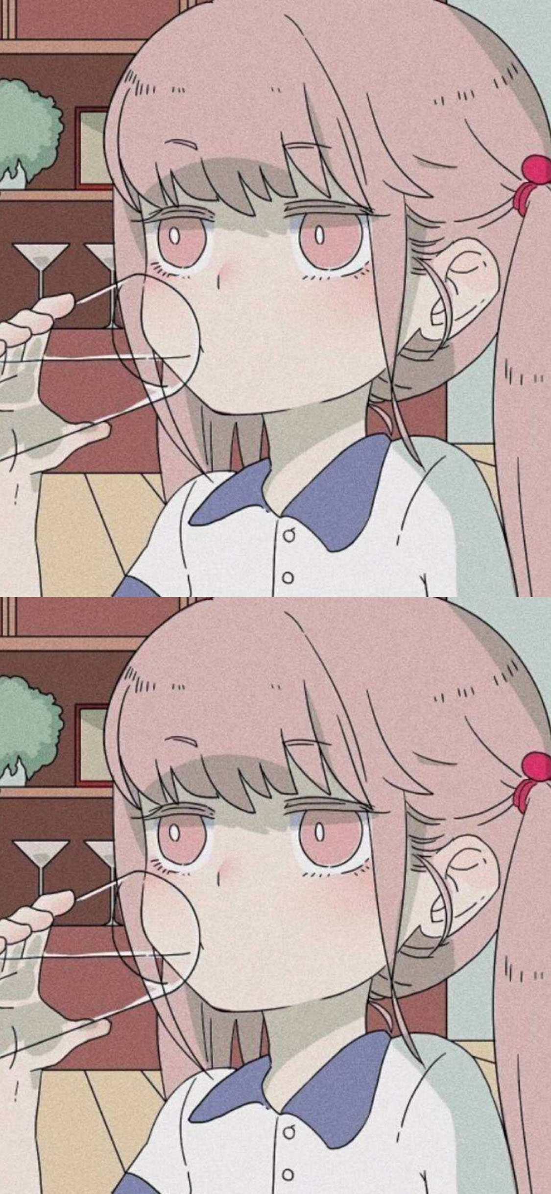 [2436×1125]日漫 废柴狐阿桔 萝莉 少女 苹果手机动漫壁纸图片