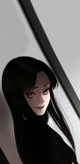 [2436x1125]日漫 惊悚 富江 恐怖 苹果手机动漫壁纸图片