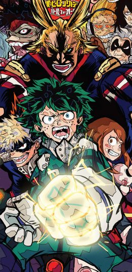 [2436x1125]日漫 我的英雄学园 绿谷出久 合集（取自微博：G195） 苹果手机动漫壁纸图片