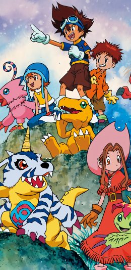 [2436x1125]日漫 数码宝贝 人物合集 二次元 苹果手机动漫壁纸图片