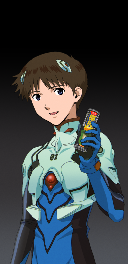 [2436x1125]日漫 新世纪福音战士 碇真嗣 苹果手机动漫壁纸图片