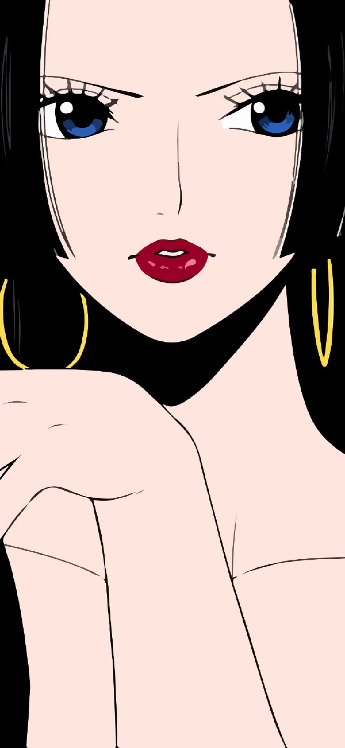 [2436×1125]日漫 海贼王 女帝 性感 苹果手机动漫壁纸图片