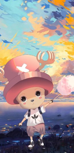 [2436x1125]日漫 海贼王 成员 乔巴 苹果手机动漫壁纸图片