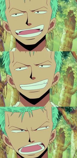[2436x1125]日漫 海贼王 索隆 分屏 苹果手机动漫壁纸图片