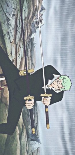 [2436x1125]日漫 海贼王 索隆 剑 苹果手机动漫壁纸图片