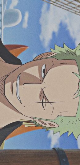 [2436x1125]日漫 海贼王 索隆 绿藻头 苹果手机动漫壁纸图片