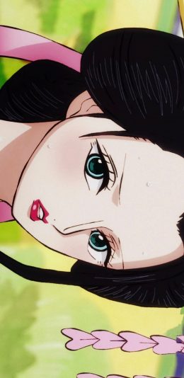 [2436x1125]日漫 海贼王 艺妓 罗宾子 苹果手机动漫壁纸图片