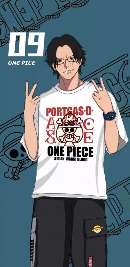 [2436x1125]日漫 海贼王 艾斯 one pice 苹果手机动漫壁纸图片