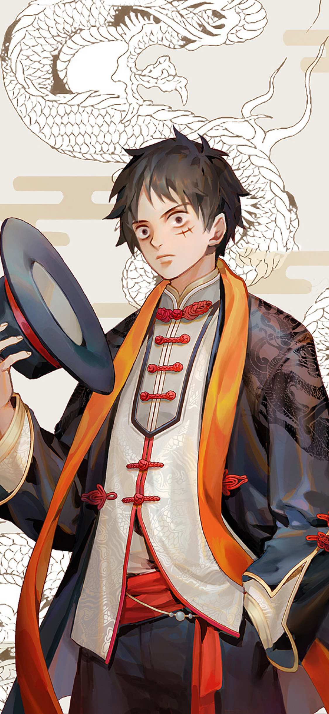 [2436×1125]日漫 海贼王 草帽 路飞（取自微博：毒药无形） 苹果手机动漫壁纸图片