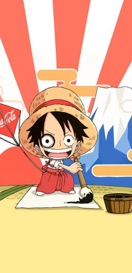 [2436x1125]日漫 海贼王 草帽海贼 蒙奇 路飞 苹果手机动漫壁纸图片
