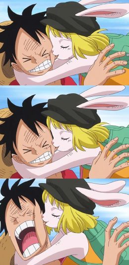 [2436x1125]日漫 海贼王 路飞 加洛特 苹果手机动漫壁纸图片