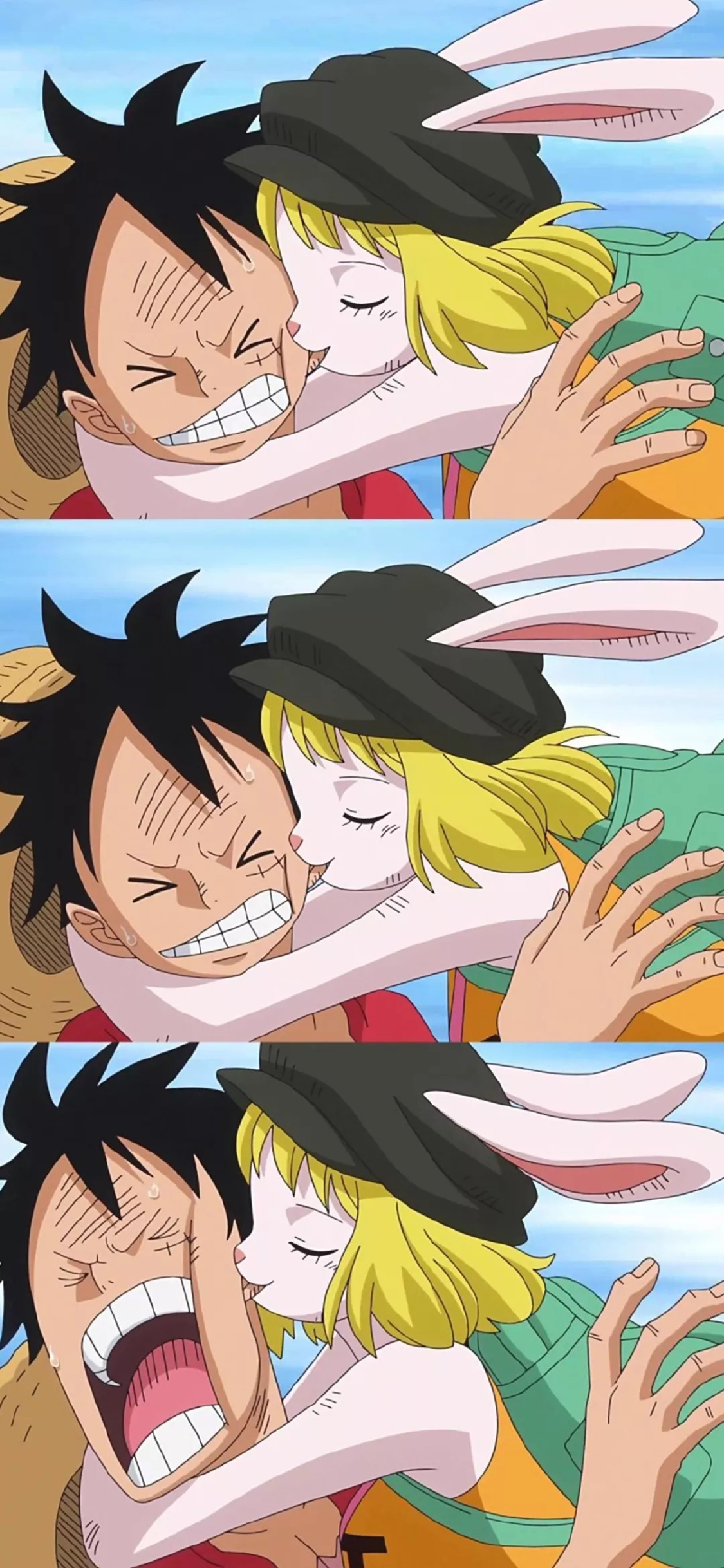 [2436×1125]日漫 海贼王 路飞 加洛特 苹果手机动漫壁纸图片