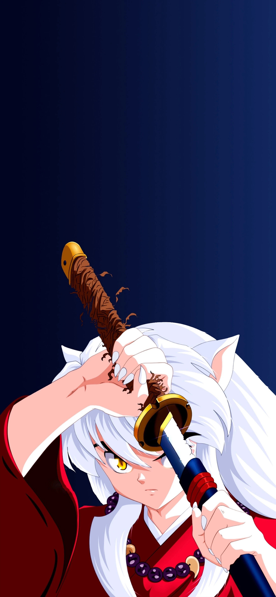 [2436×1125]日漫 犬夜叉 动画 苹果手机动漫壁纸图片