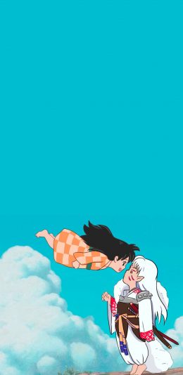 [2436x1125]日漫 犬夜叉 杀生丸 CP 苹果手机动漫壁纸图片