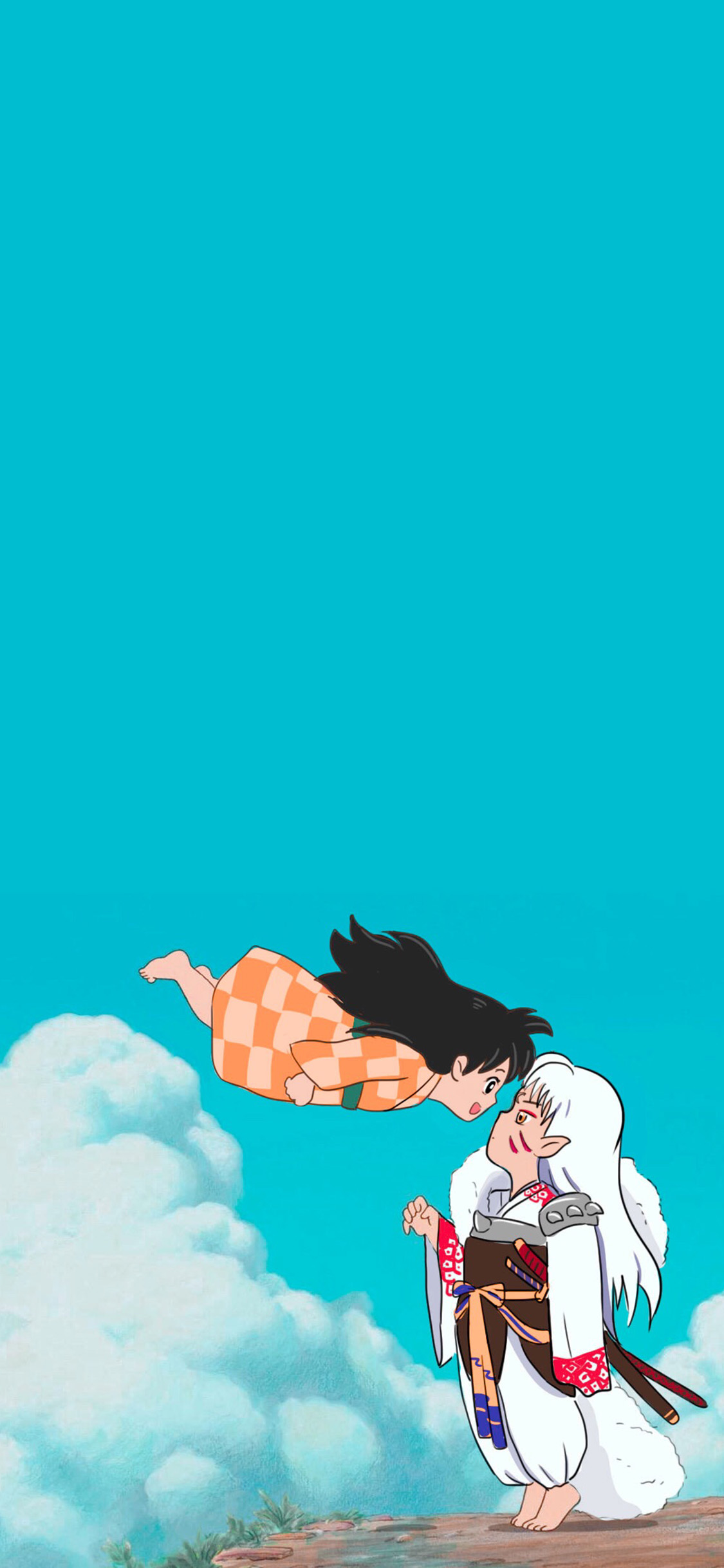 [2436×1125]日漫 犬夜叉 杀生丸 CP 苹果手机动漫壁纸图片